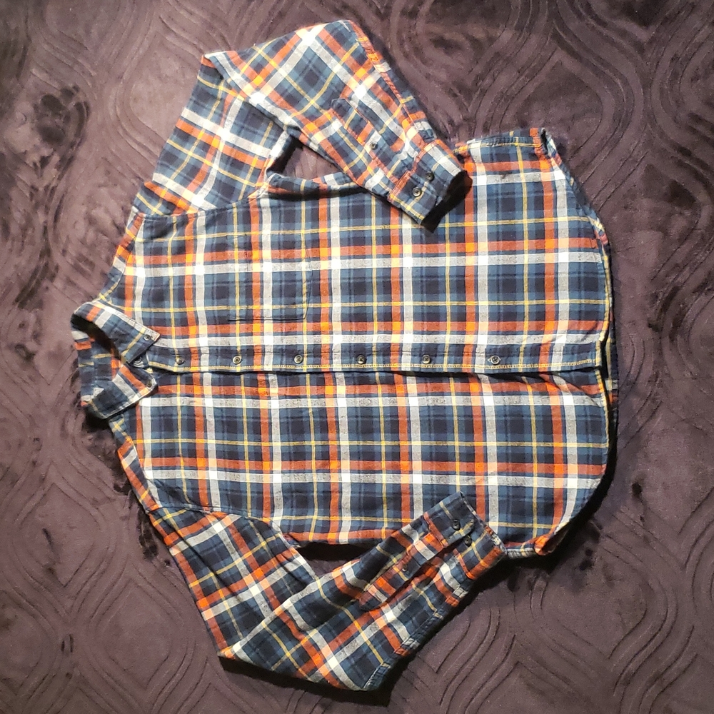 Goodfellow Plaid Flannel Button Down Shirt - mens medium